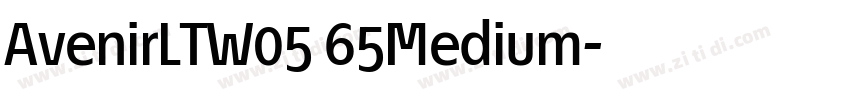 AvenirLTW05 65Medium字体转换